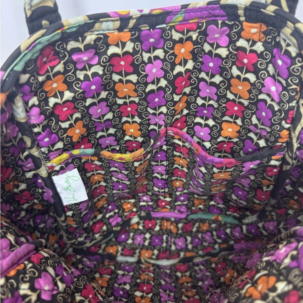 Vera Bradley Retired Suzani Quilted Floral‎ Tote Bag Double Strap Cotton